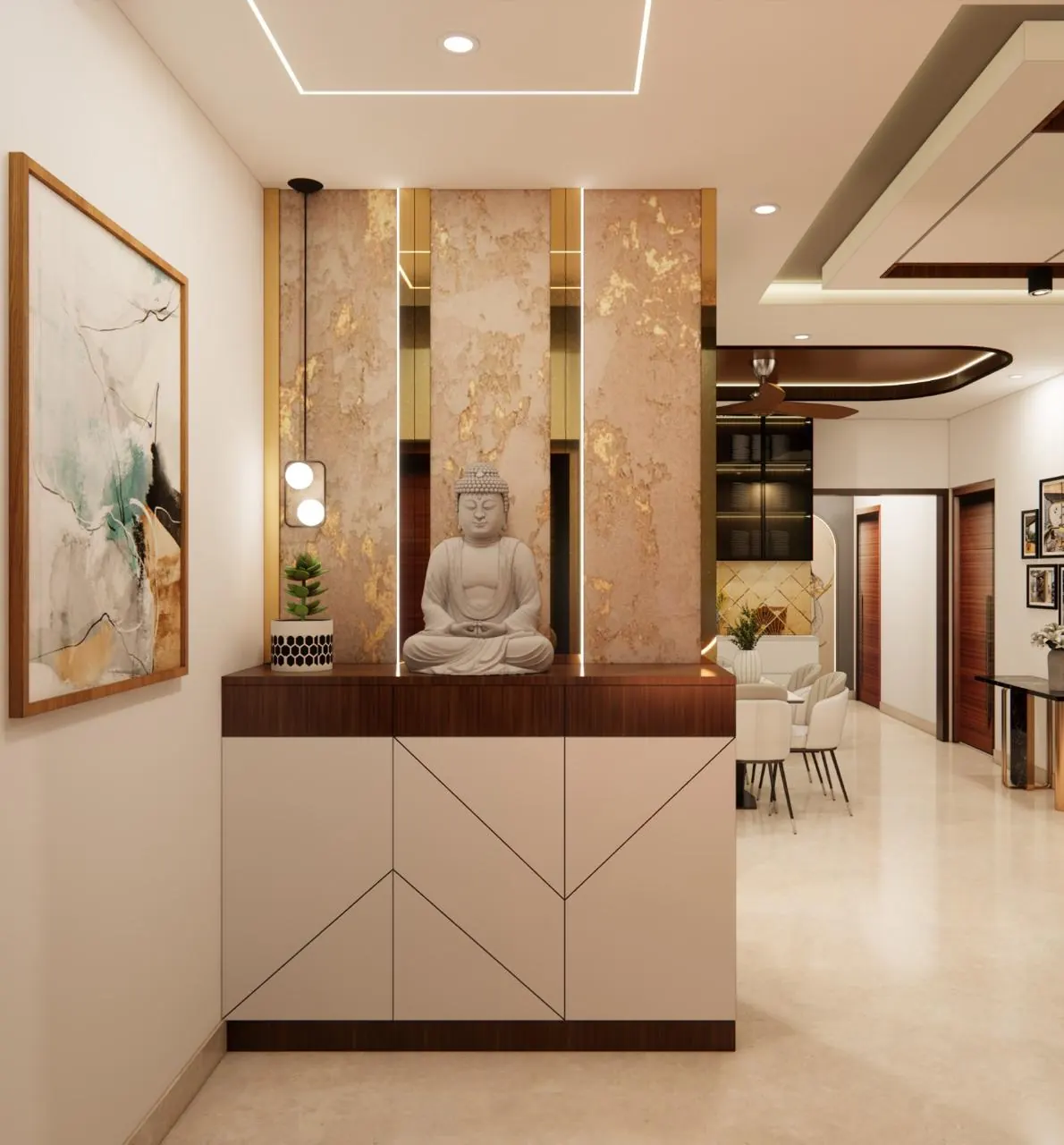 Beautifully styled dining area