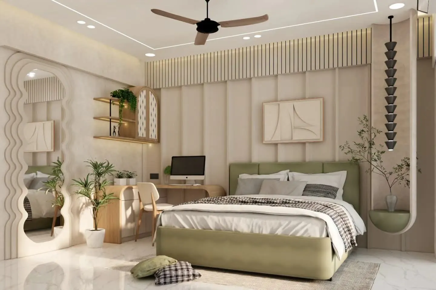 Warm contemporary residence